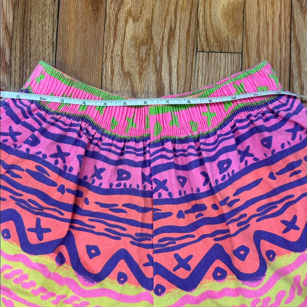 Vintage Ocean Pacific Neon Geometric Design Surf Shorts 80’s - Picture 5 of 16